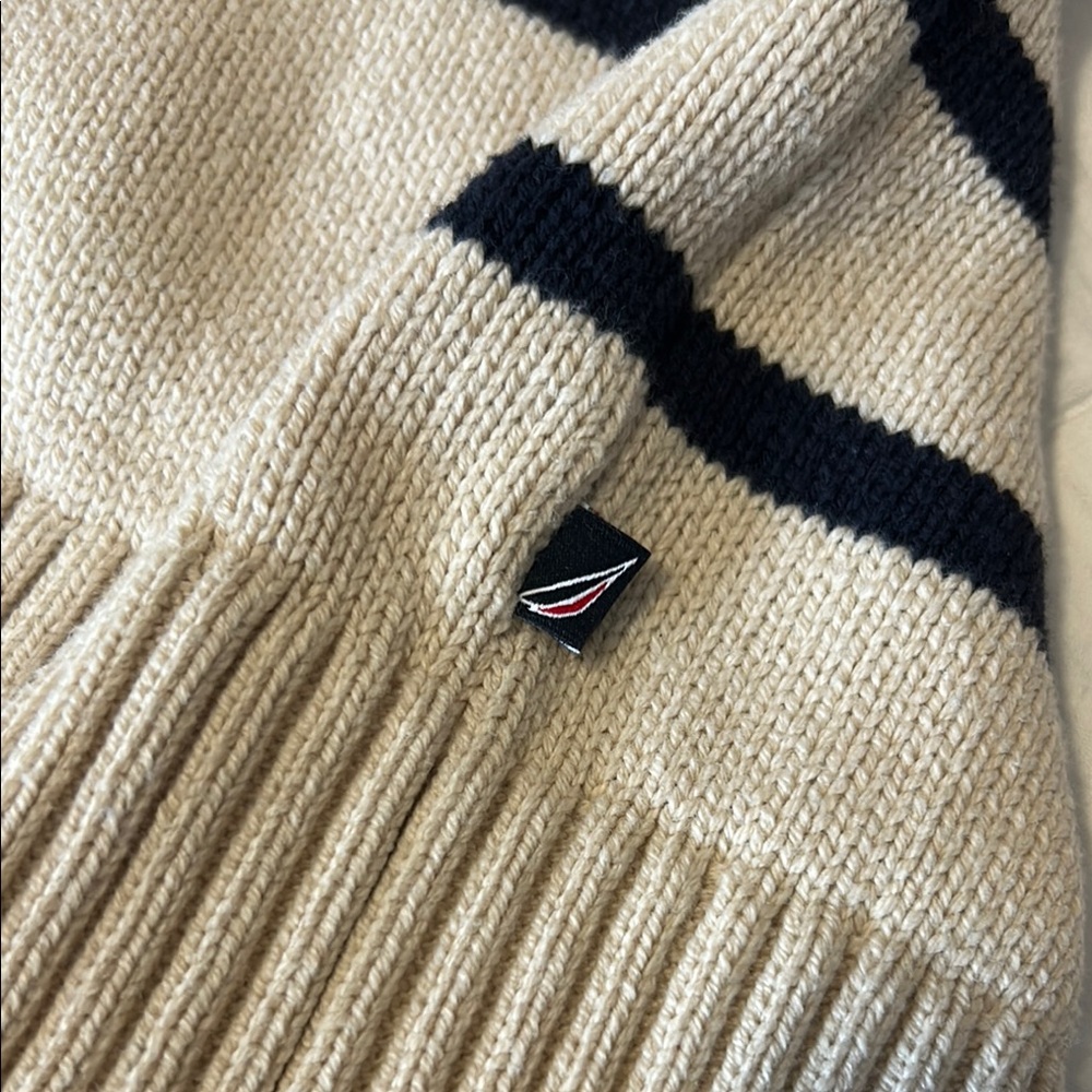Nautica Jeans Medium Women’s Lake Crew Striped Cardigan - Picture 6 of 7